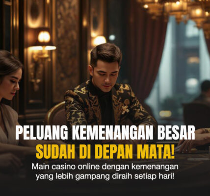 Suasana casino elite dengan pemain pria dan wanita berbusana formal, duduk tenang di meja taruhan dengan pencahayaan klasik yang mewah.